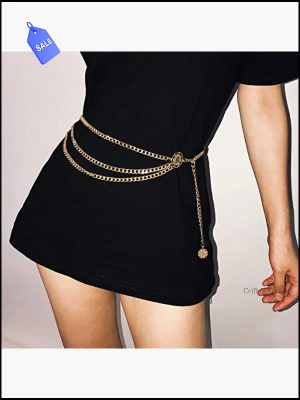 Multilayer Metal Waist Chain Belt - Adjustable Fashion Belts for Women